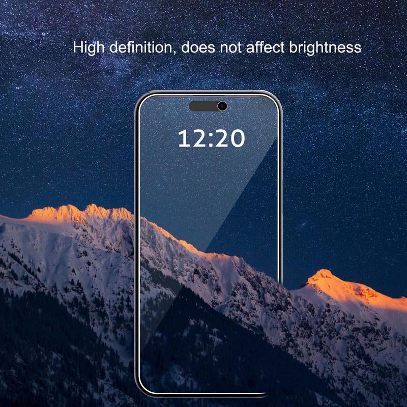 3-PACK for Iphone 15 14 13 12 11 Pro Max X XS XR Privacy Anti-Spy Tempered GLASS Screen Protector Accessories Transparent