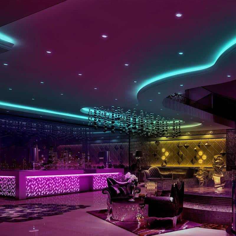 32.8Ft LED Strip Lights Kit with Remote and Power Supply - Color Changing, 2 Rolls 16.4 Feet