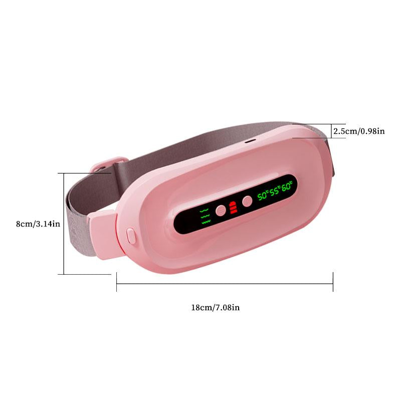 Wireless Abdominal Warming Belt, Stomach Heating Pad, 3 Temperature Settings & Massage Modes, Ideal Christmas Gift for Wife & Daughter, New Lithium Ion Battery Included