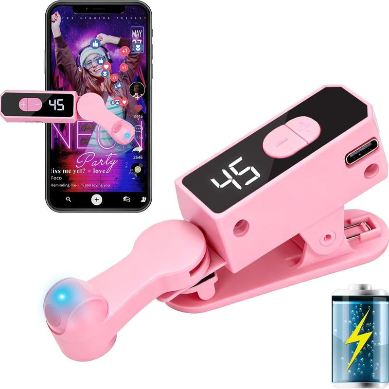 Portable Auto Clicker for Iphone Ipad Android Built-In Battery with Strong Battery Life Hands-Free Silent Operation Handy, Auto Tapper for Tiktok Live，Gaming,Likes & Reward Tasks (Black)